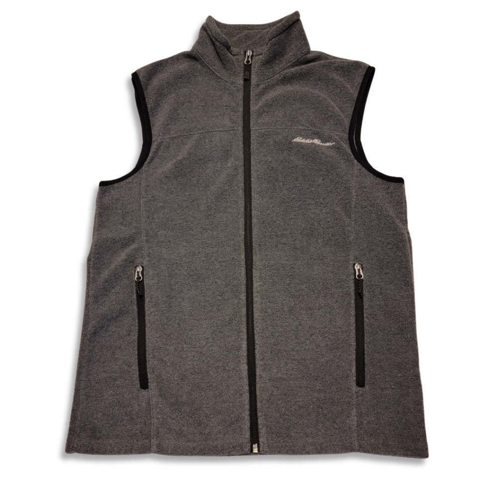 Eddie Bauer Gray Fleece Vest